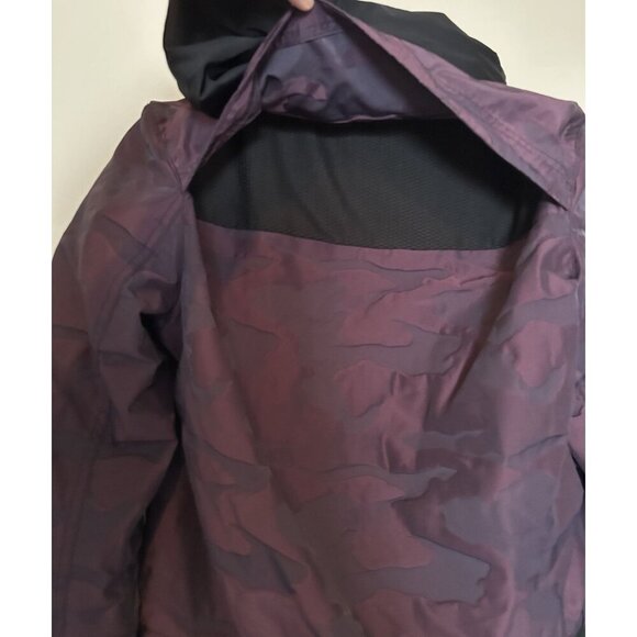 Blanc Noir Skyfall Purple Camo Print Aviator Jacket Camo Hooded Size S - Picture 9 of 10